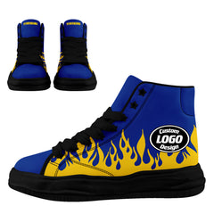 Custom Yellow Blue Los Angeles Firesoul Shoes Personalized Sneaker FN039-D020272-15