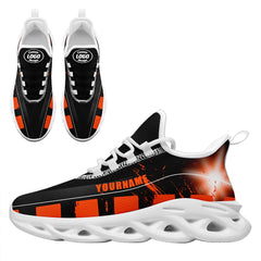 Custom Black Orange Cincinnati Maxsoul Shoes Personalized Sneaker FN003-D020260-6