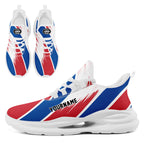 Custom South Korea 2026 World Cup Sneakers DIY Country Flag Running Shoes Lightweight Sport Shoes Gift for Football Fans Personalized Team Name and Logo FN079-F009131-5