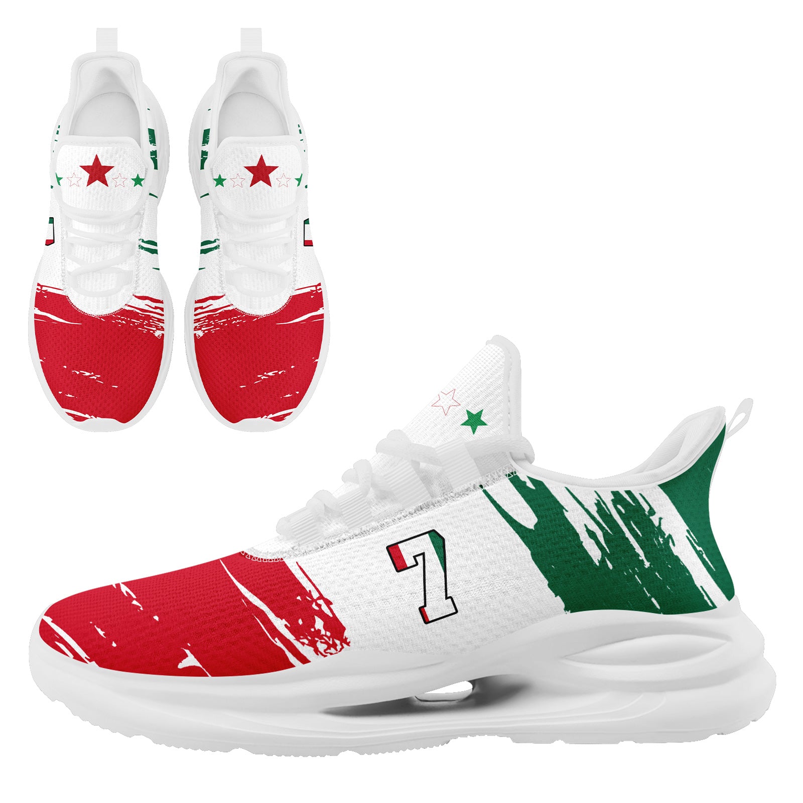Custom 2026 World Cup Mexico Sneakers DIY Country Flag Running Shoes Lightweight Sport Shoes Gift for Football Fans Personalized Team Name and Logo FN079-F023084-7