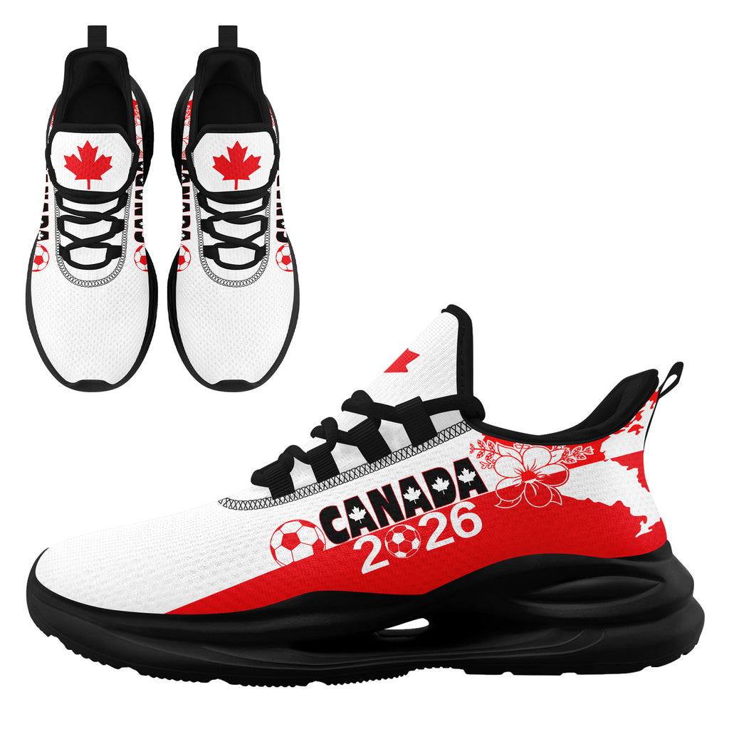 Custom 2026 World Cup Canada Sneakers DIY Country Flag Running Shoes Lightweight Sport Shoes Gift for Football Fans Personalized Team Name and Logo FN079-F023063-5