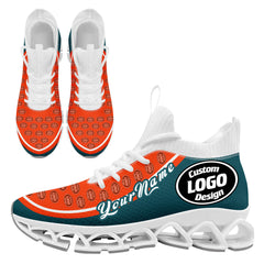 Custom Green Orange Maxsoul Shoes Personalized Sneaker FN030XD-D020388-6