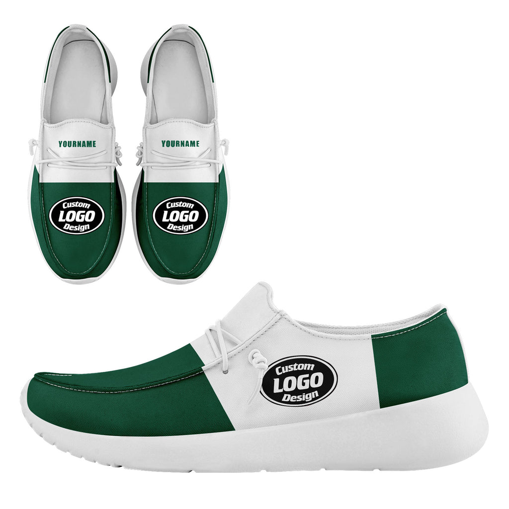 Custom Green White New York Jacket and Sports Shoes Combo Offer Personalized Combo ZH-D020294-28