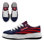 Custom Blue White Massachusetts Football Jersey and Sports Shoes Combo Offer Personalized Combo ZH-D023031-26