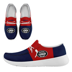 Custom New England Blue Red Shoes Personalized Sneaker FN018-D020278-26