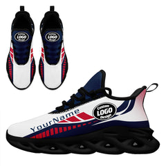 Custom White Blue New England Maxsoul Shoes Personalized Sneaker FN003-D020325-26