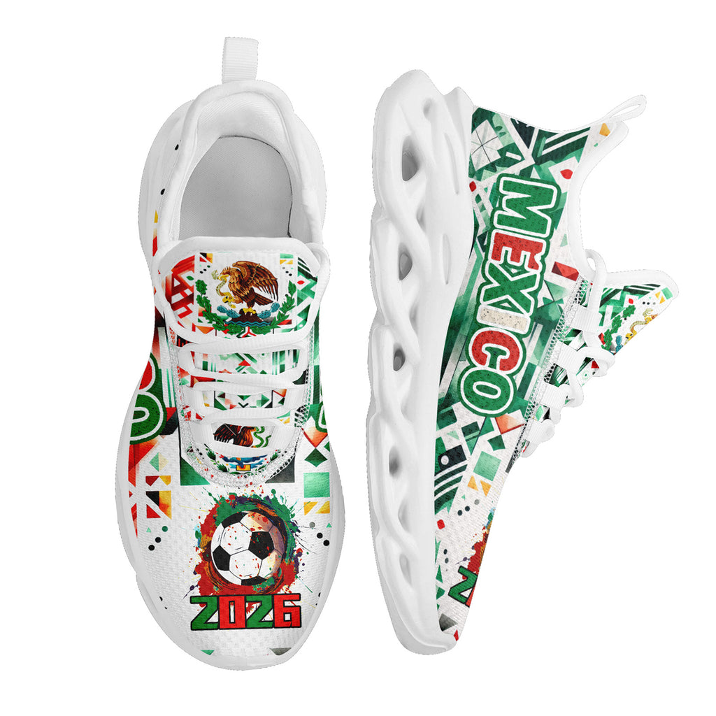 Custom 2026 World Cup Mexico Sneakers DIY Country Flag Running Shoes Lightweight Sport Shoes Gift for Football Fans Personalized Team Name and Logo FN003-F023045-5