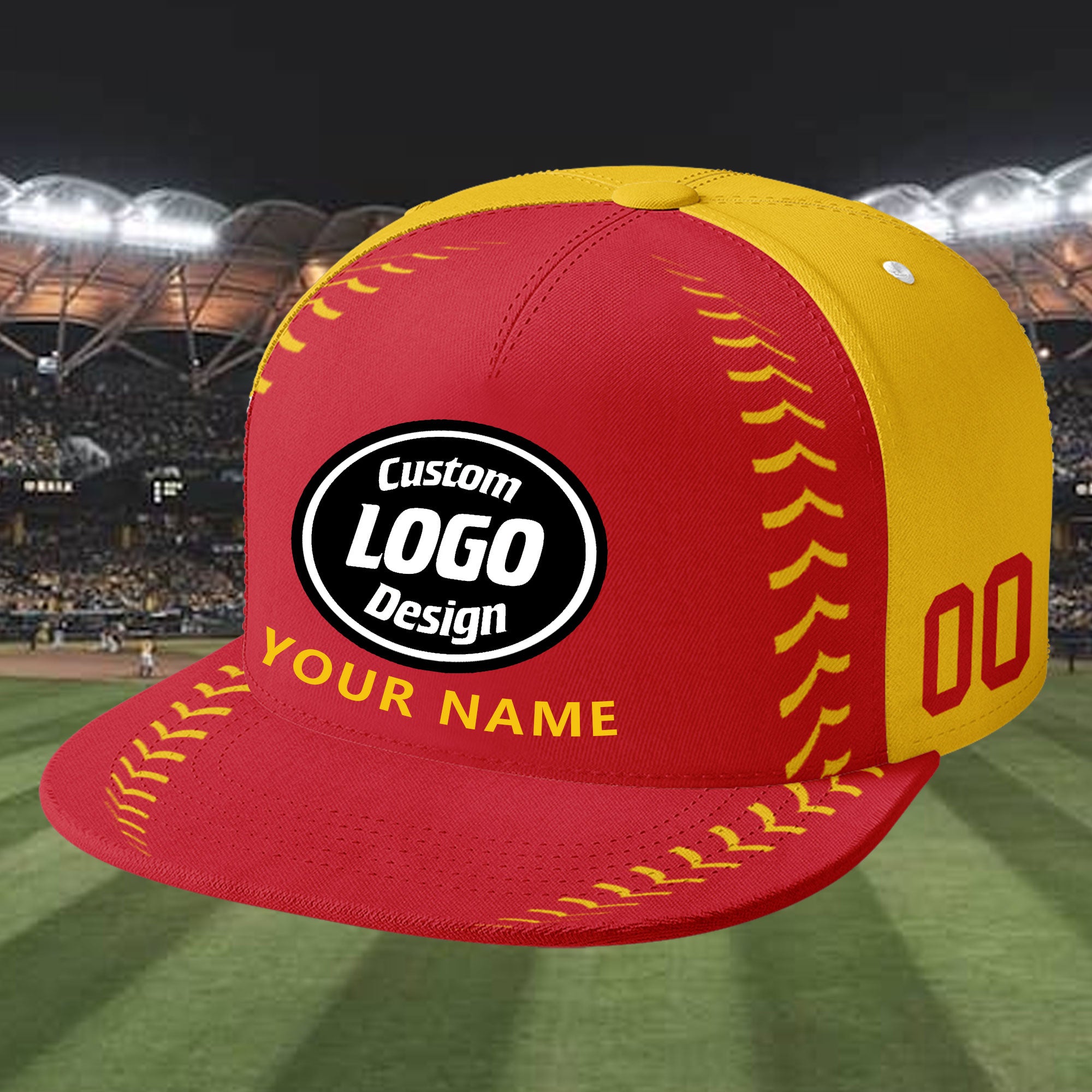 Custom Yellow Jersey MaxSoul Shoes and Hat Combo Offer Personalized ZH-bd0b00e0-8