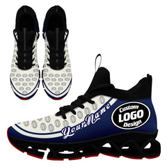 Custom Cream Navy Maxsoul Shoes Personalized Sneaker FN030XD-D020388-12