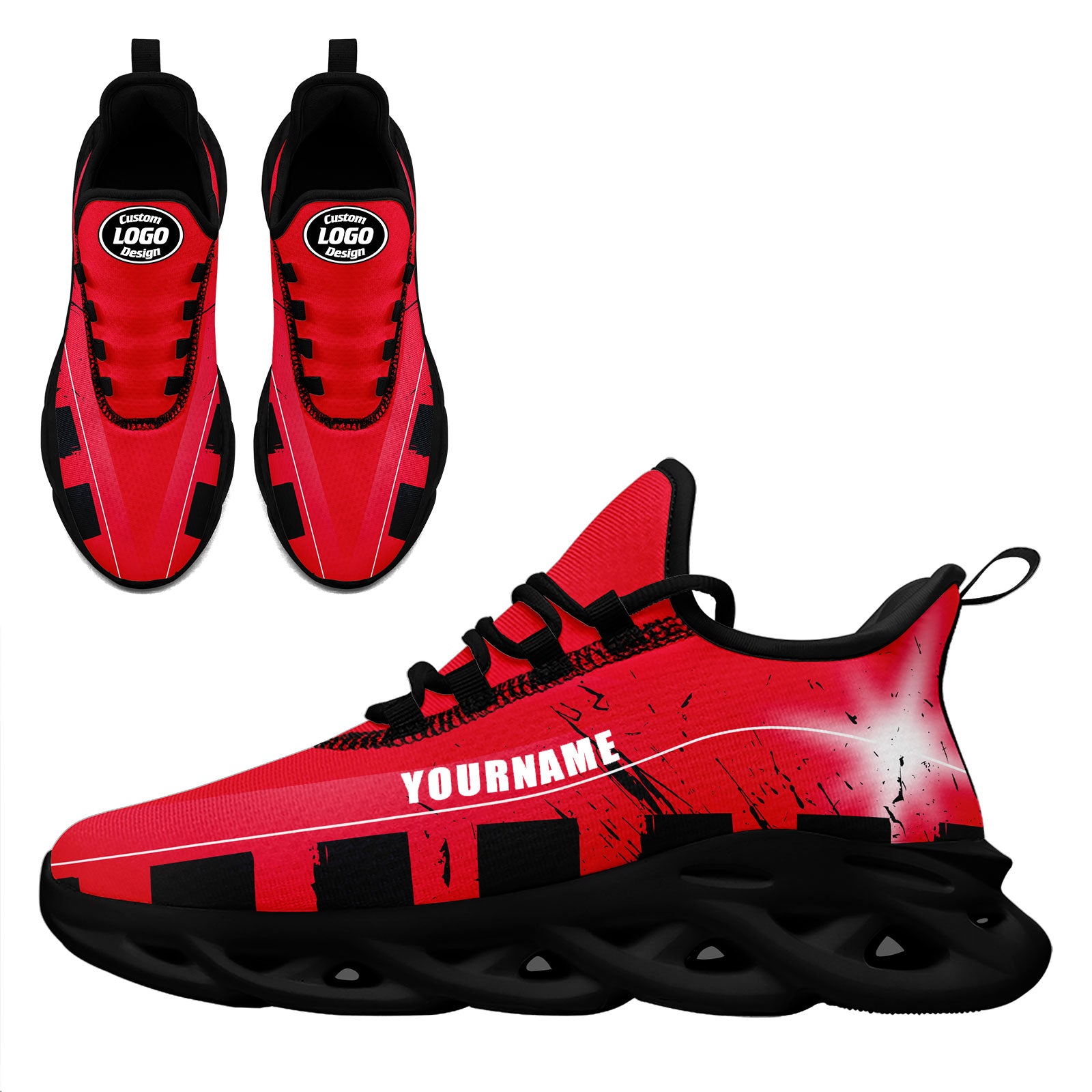 Custom Blue Red Houston Maxsoul Shoes Personalized Sneaker FN003-D020260-12