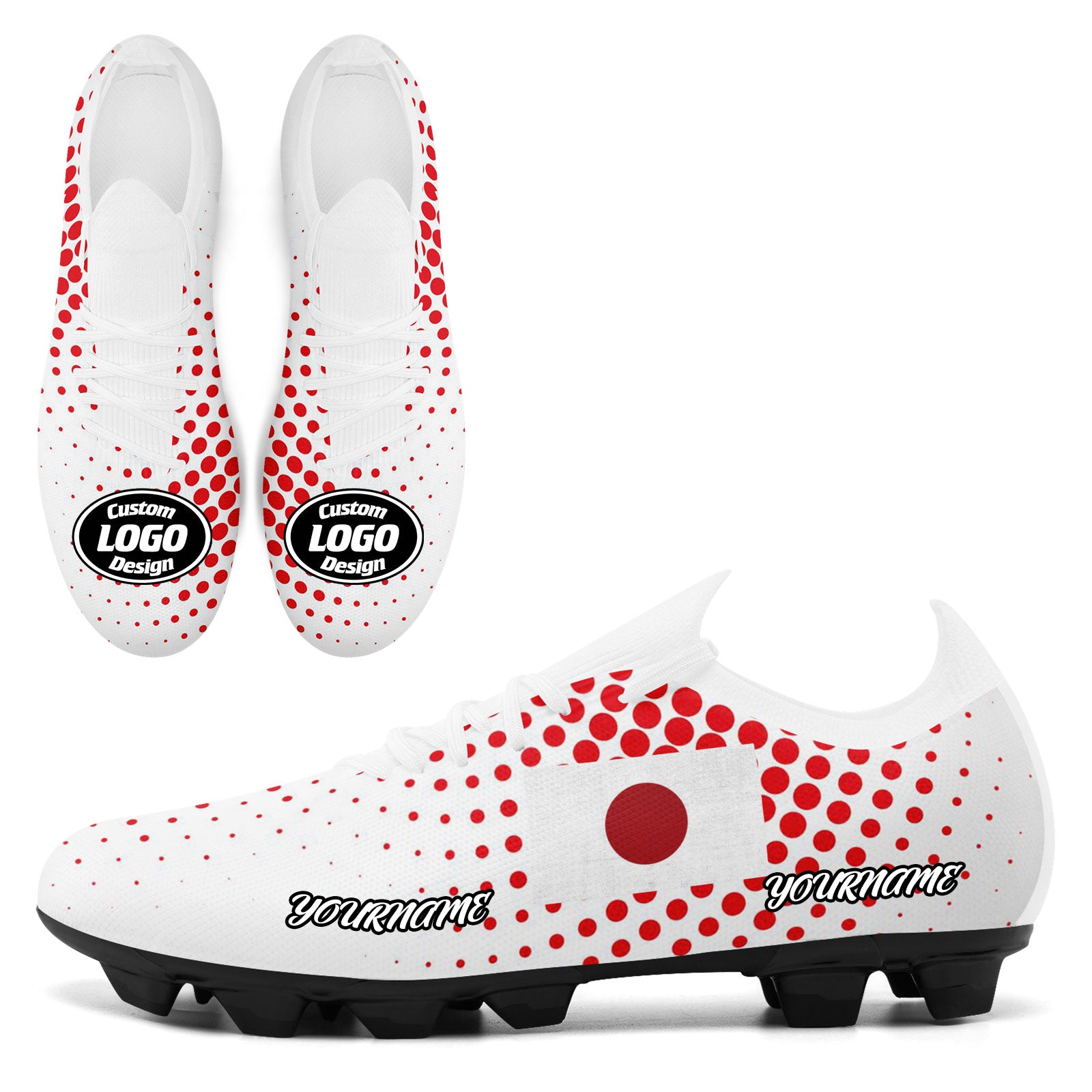 Custom Japan 2026 World Cup Sneakers DIY Country Flag Running Shoes Lightweight Sport Shoes Gift for Football Fans Personalized Team Name and Logo SC02-F025043-5