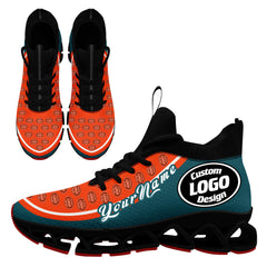 Custom Green Orange Maxsoul Shoes Personalized Sneaker FN030XD-D020388-6