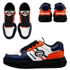 Custom Blue Orange Denver Shoes Personalized Sneaker FN032-D020389-10