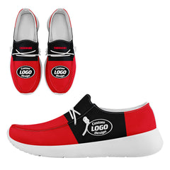 Custom Houston Red Blue Shoes Personalized Sneaker FN018-D020278-12