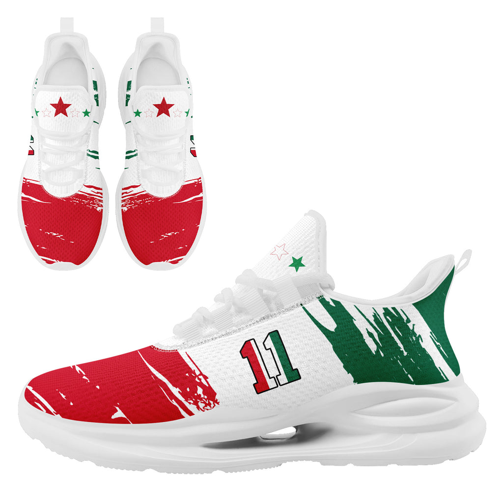 Custom 2026 World Cup Mexico Sneakers DIY Country Flag Running Shoes Lightweight Sport Shoes Gift for Football Fans Personalized Team Name and Logo FN079-F023084-9