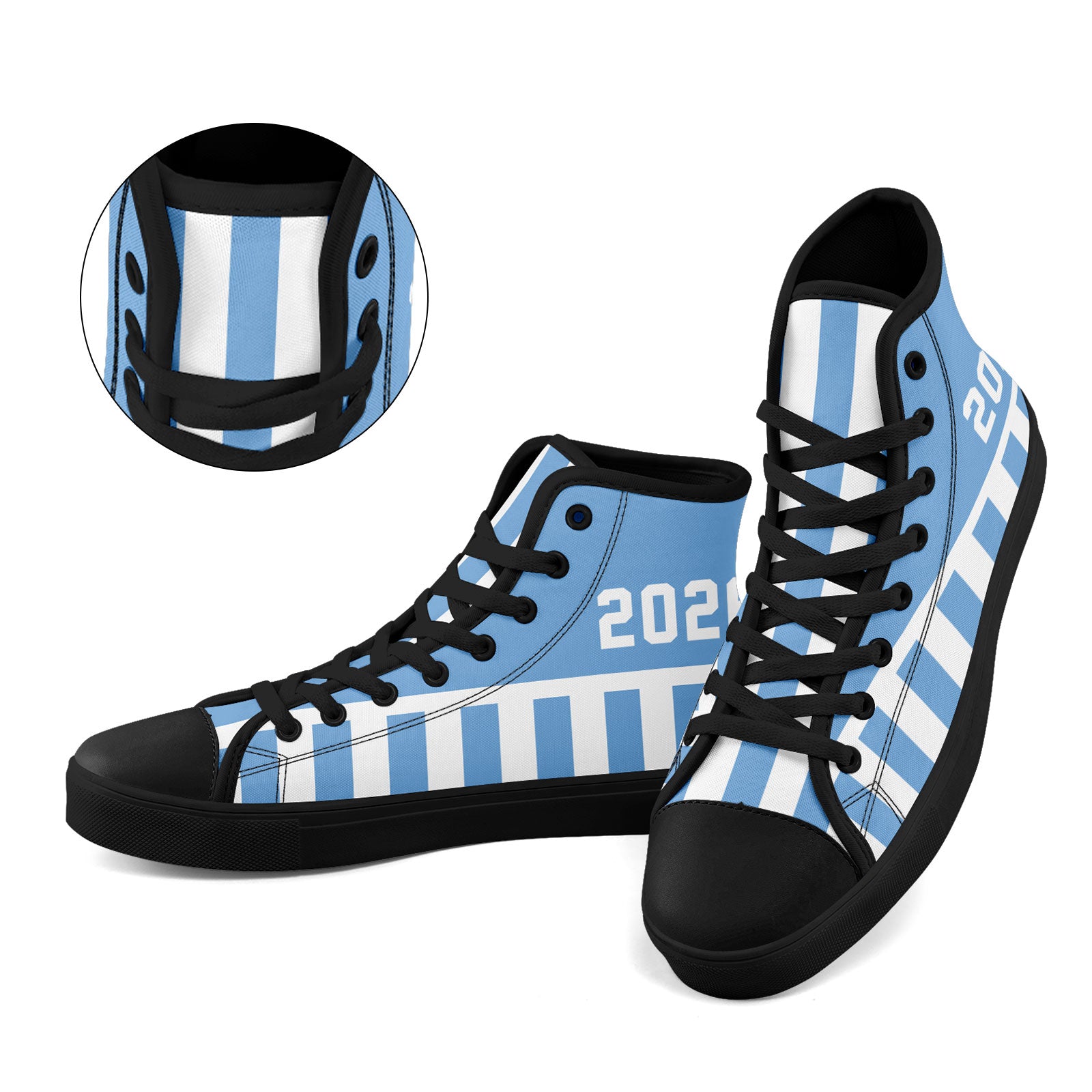 Custom 2026 World Cup Argentina Sneakers DIY Country Flag Running Shoes Lightweight Sport Shoes Gift for Football Fans Personalized Team Name and Logo FN024-F027093-4