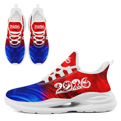 Custom 2026 World Cup Norway Sneakers DIY Country Flag Running Shoes Lightweight Sport Shoes Gift for Football Fans Personalized Team Name and Logo FN079-F027070-5