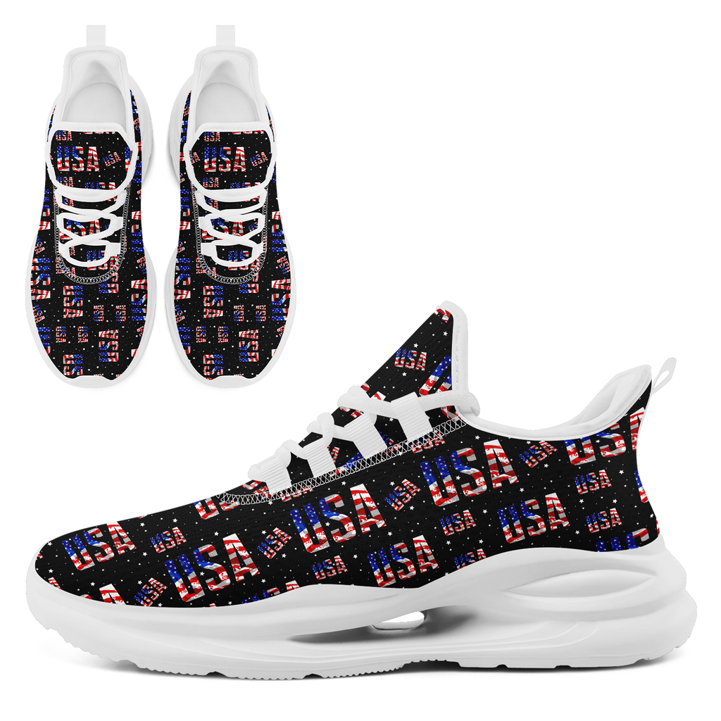 Custom United States 2026 World Cup Sneakers DIY Country Flag Running Shoes Lightweight Sport Shoes Gift for Football Fans Personalized Team Name and Logo FN079-F018033-5