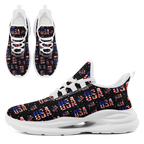 Custom United States 2026 World Cup Sneakers DIY Country Flag Running Shoes Lightweight Sport Shoes Gift for Football Fans Personalized Team Name and Logo FN079-F018033-5