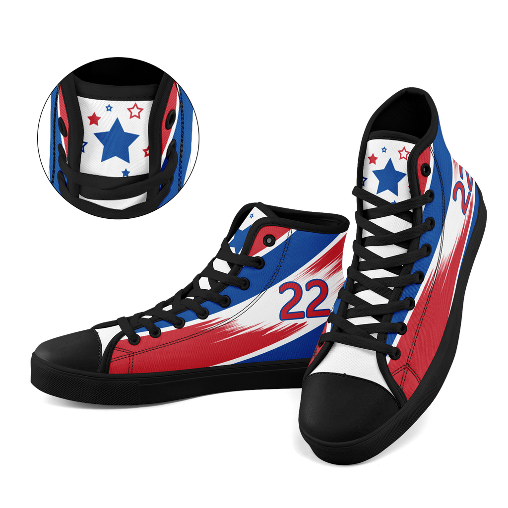 Custom South Korea 2026 World Cup Sneakers DIY Country Flag Running Shoes Lightweight Sport Shoes Gift for Football Fans Personalized Team Name and Logo FN024-F009120-1