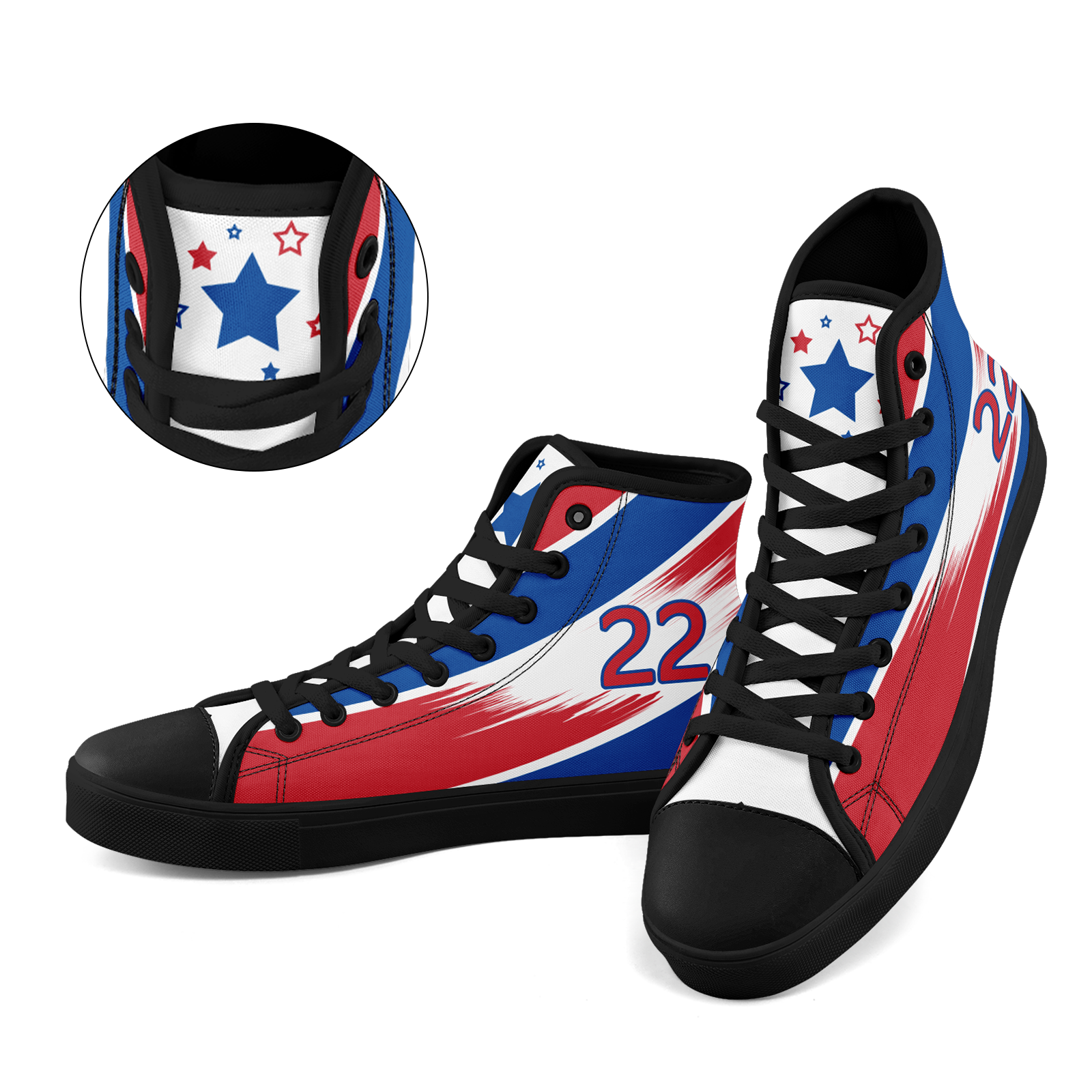 Custom South Korea 2026 World Cup Sneakers DIY Country Flag Running Shoes Lightweight Sport Shoes Gift for Football Fans Personalized Team Name and Logo FN024-F009120-1