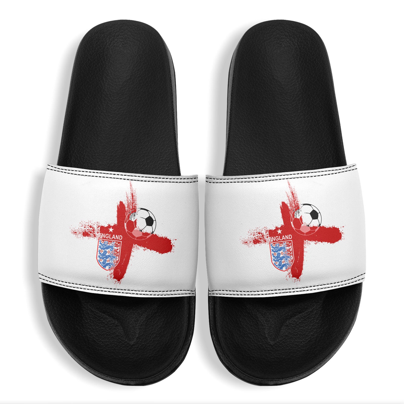Custom England 2026 World Cup Sneakers DIY Country Flag Running Shoes Lightweight Sport Shoes Gift for Football Fans Personalized Team Name and Logo FN056-F020033-2