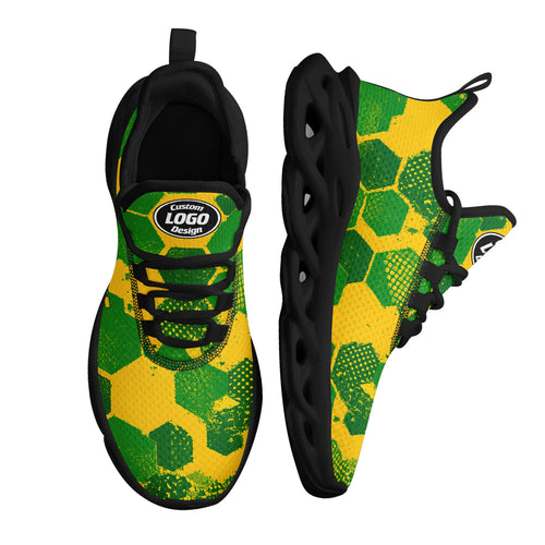 Custom 2026 World Cup Brazil Sneakers DIY Country Flag Running Shoes Lightweight Sport Shoes Gift for Football Fans Personalized Team Name and Logo FN003-F027085-4