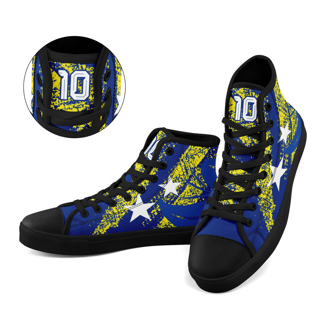 Custom Curaçao 2026 World Cup Sneakers DIY Country Flag Running Shoes Lightweight Sport Shoes Gift for Football Fans Personalized Team Name and Logo FN024-F009098-4