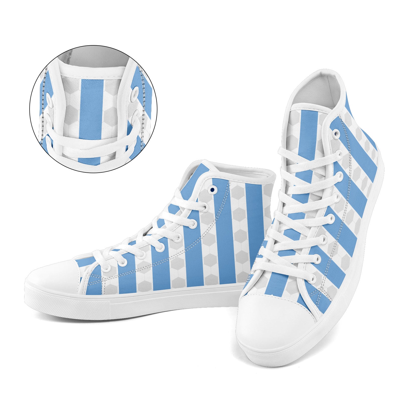 Custom 2026 World Cup Argentina Sneakers DIY Country Flag Running Shoes Lightweight Sport Shoes Gift for Football Fans Personalized Team Name and Logo FN024-F027093-2