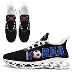 Custom South Korea 2026 World Cup Sneakers DIY Country Flag Running Shoes Lightweight Sport Shoes Gift for Football Fans Personalized Team Name and Logo FN003XD-F009063-2