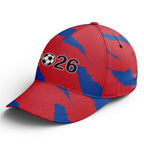 Personalized 2026 South Korea Soccer Fan Hat - Add Your Name & Design Custom 2026 Football Tournament Hat YW061-F009127-1