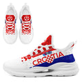 Custom Croatia 2026 World Cup Sneakers DIY Country Flag Running Shoes Lightweight Sport Shoes Gift for Football Fans Personalized Team Name and Logo FN079-F009105-5