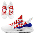 Custom Croatia 2026 World Cup Sneakers DIY Country Flag Running Shoes Lightweight Sport Shoes Gift for Football Fans Personalized Team Name and Logo FN079-F009105-5