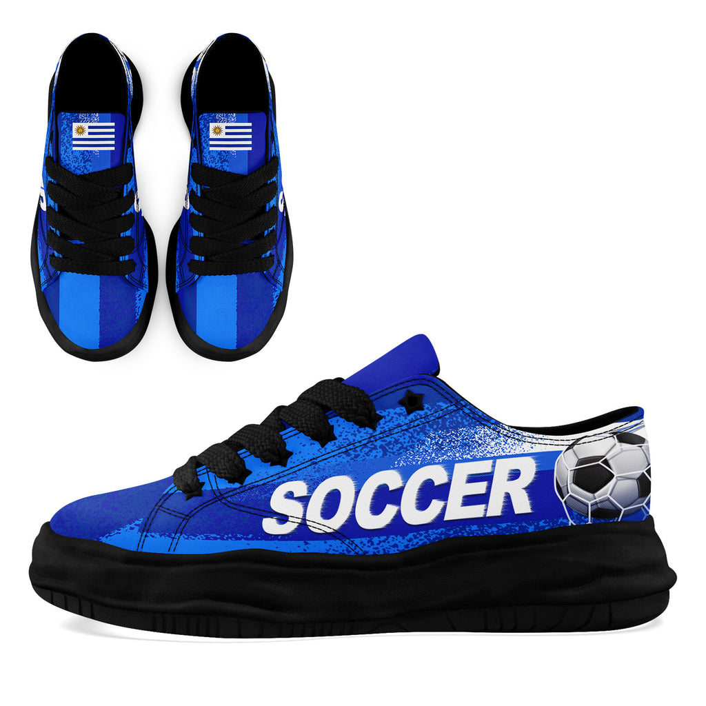 Custom Uruguay 2026 World Cup Sneakers DIY Country Flag Running Shoes Lightweight Sport Shoes Gift for Football Fans Personalized Team Name and Logo FN038-F009112-5