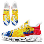 Custom Ecuador 2026 World Cup Sneakers DIY Country Flag Running Shoes Lightweight Sport Shoes Gift for Football Fans Personalized Team Name and Logo FN003XD-F009092-4