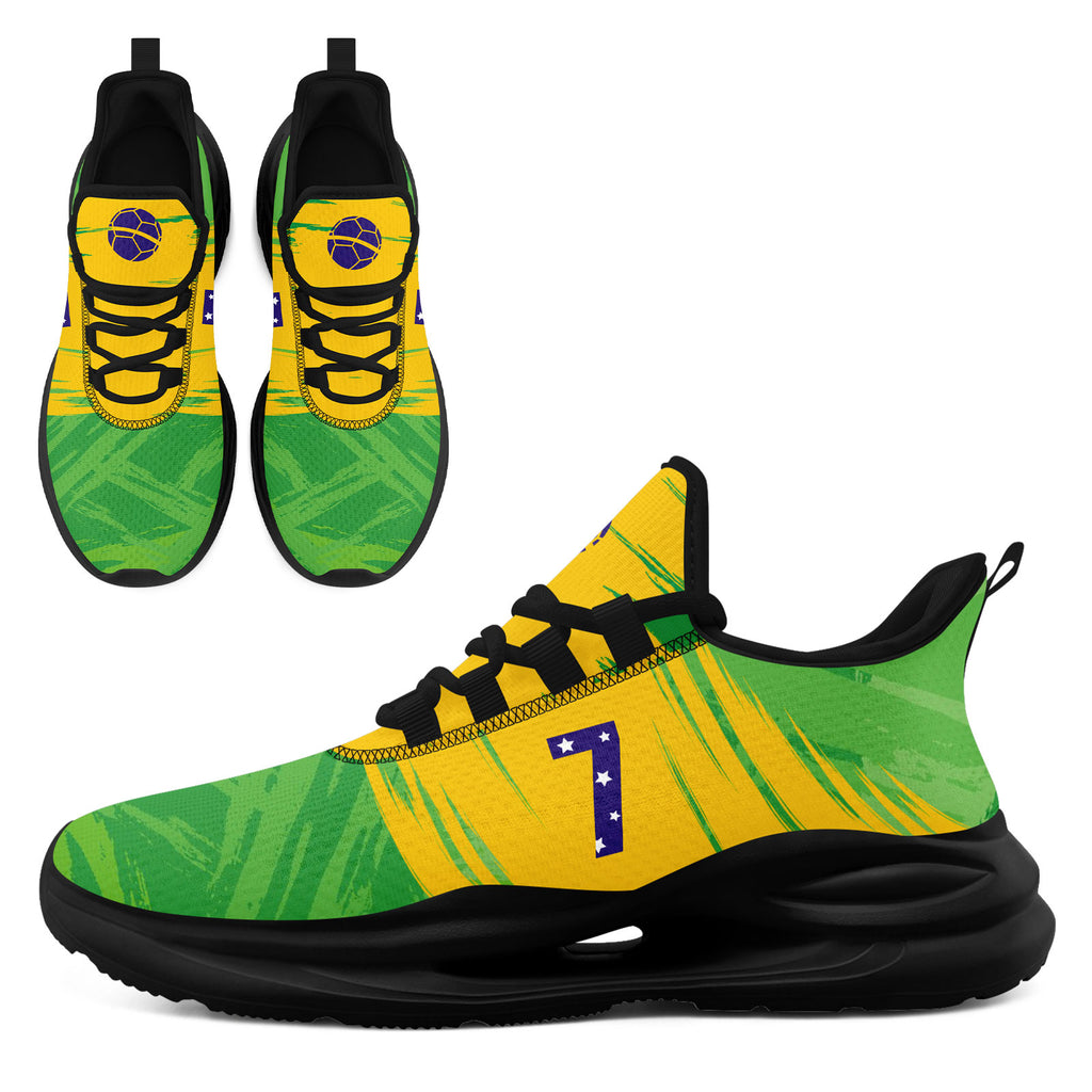 Custom 2026 World Cup Brazil Sneakers DIY Country Flag Running Shoes Lightweight Sport Shoes Gift for Football Fans Personalized Team Name and Logo FN079-F027080-3