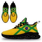 Custom 2026 World Cup Brazil Sneakers DIY Country Flag Running Shoes Lightweight Sport Shoes Gift for Football Fans Personalized Team Name and Logo FN003-F027045-4