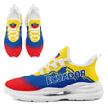 Custom Ecuador 2026 World Cup Sneakers DIY Country Flag Running Shoes Lightweight Sport Shoes Gift for Football Fans Personalized Team Name and Logo FN079-F009088-5