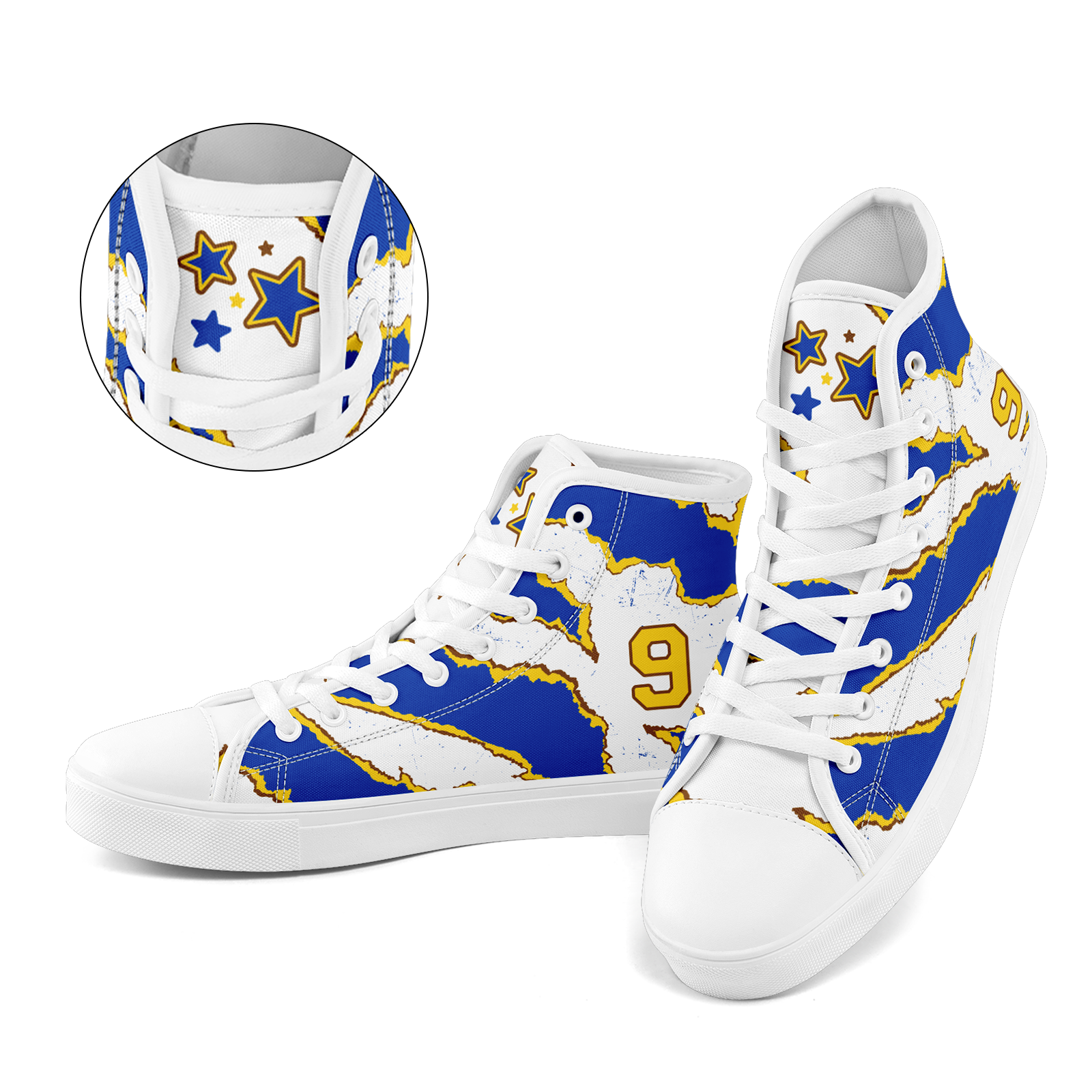 Custom Uruguay 2026 World Cup Sneakers DIY Country Flag Running Shoes Lightweight Sport Shoes Gift for Football Fans Personalized Team Name and Logo FN024-F009125-3