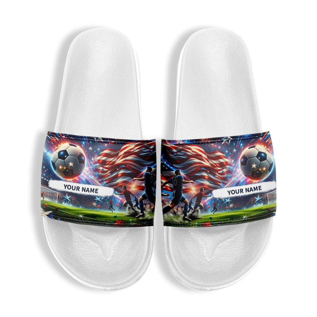 Custom 2026 World Cup United States Sneakers DIY Country Flag Running Shoes Lightweight Sport Shoes Gift for Football Fans Personalized Team Name and Logo FN056-F027060-2