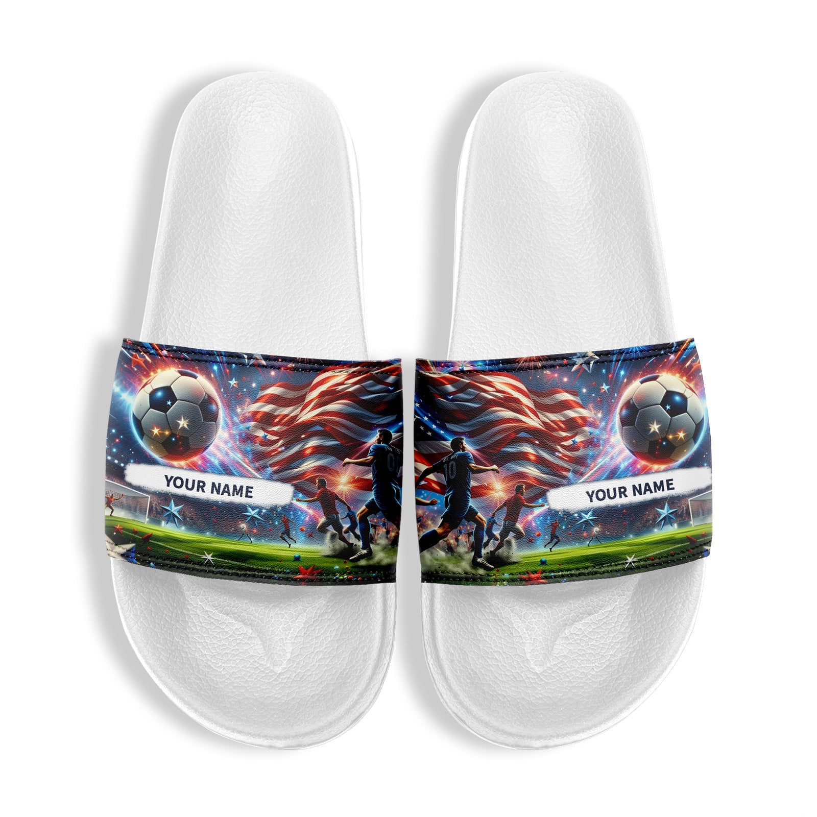Custom 2026 World Cup United States Sneakers DIY Country Flag Running Shoes Lightweight Sport Shoes Gift for Football Fans Personalized Team Name and Logo FN056-F027060-2