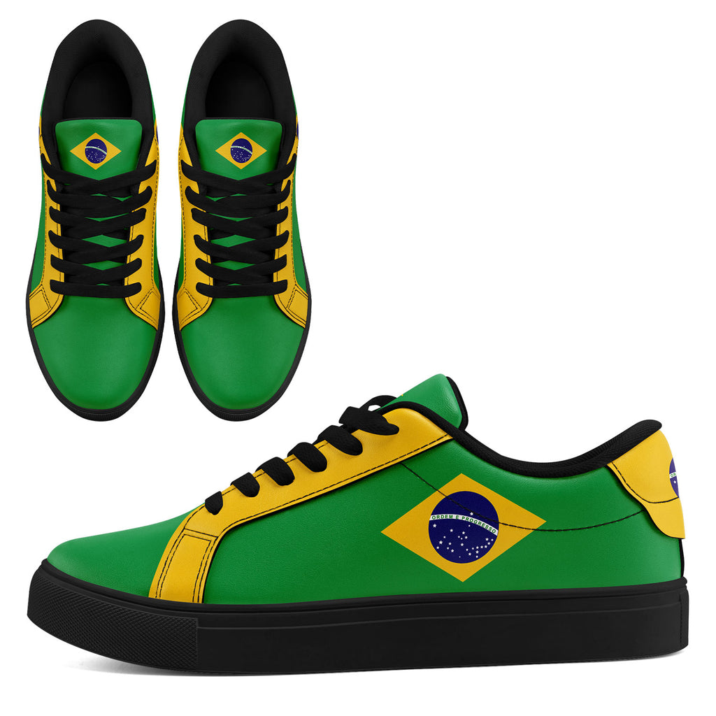 Custom 2026 World Cup Brazil Sneakers DIY Country Flag Running Shoes Lightweight Sport Shoes Gift for Football Fans Personalized Team Name and Logo FN023-F027052-1