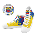 Custom Ecuador 2026 World Cup Sneakers DIY Country Flag Running Shoes Lightweight Sport Shoes Gift for Football Fans Personalized Team Name and Logo FN024-F009099-1