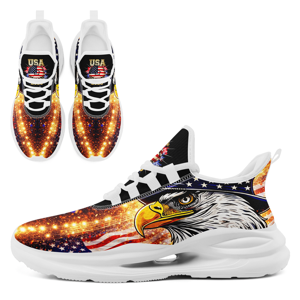 Custom United States 2026 World Cup Sneakers DIY Country Flag Running Shoes Lightweight Sport Shoes Gift for Football Fans Personalized Team Name and Logo FN079-F018033-1