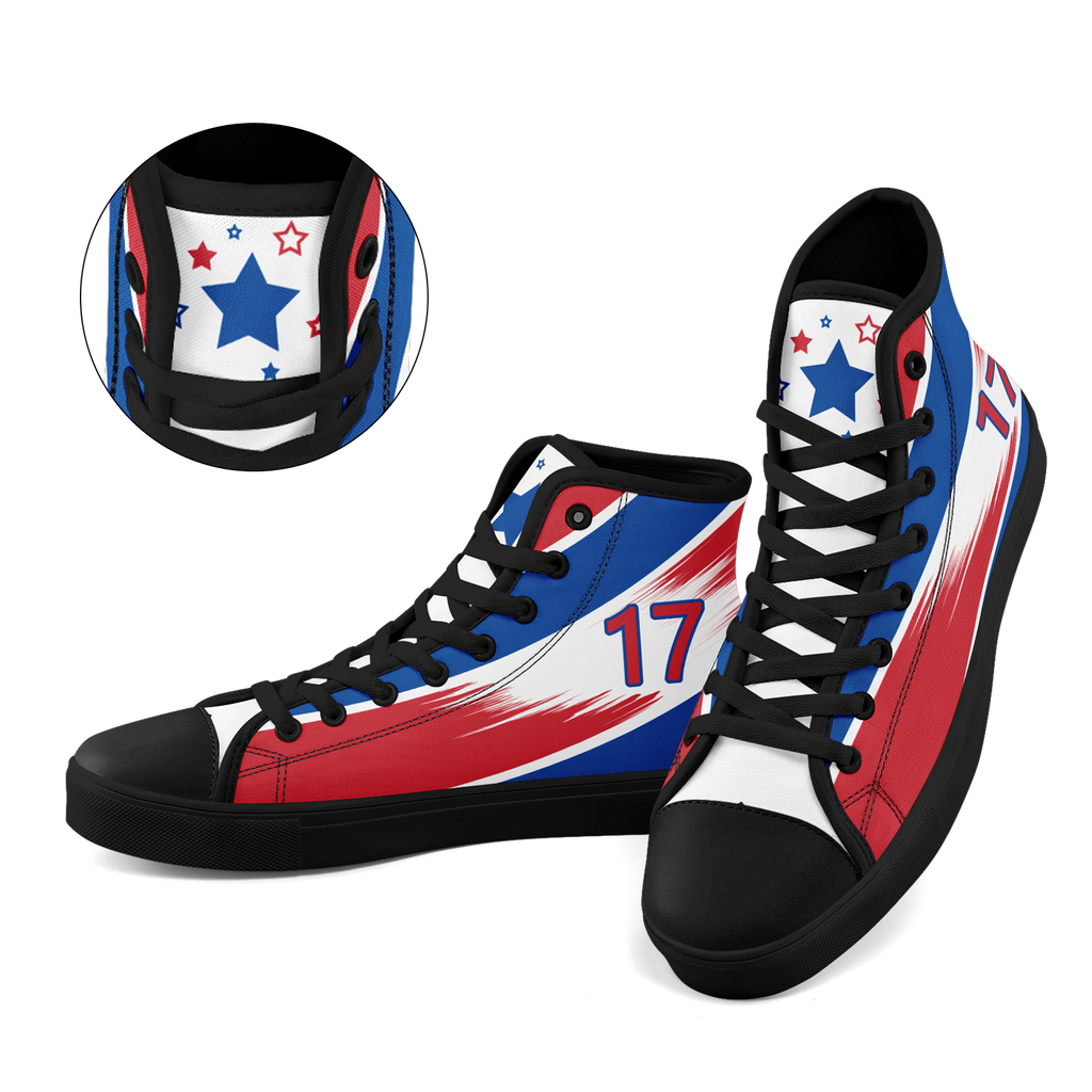 Custom South Korea 2026 World Cup Sneakers DIY Country Flag Running Shoes Lightweight Sport Shoes Gift for Football Fans Personalized Team Name and Logo FN024-F009120-6