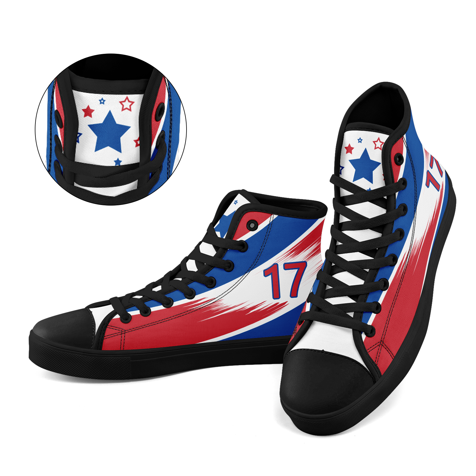 Custom South Korea 2026 World Cup Sneakers DIY Country Flag Running Shoes Lightweight Sport Shoes Gift for Football Fans Personalized Team Name and Logo FN024-F009120-6