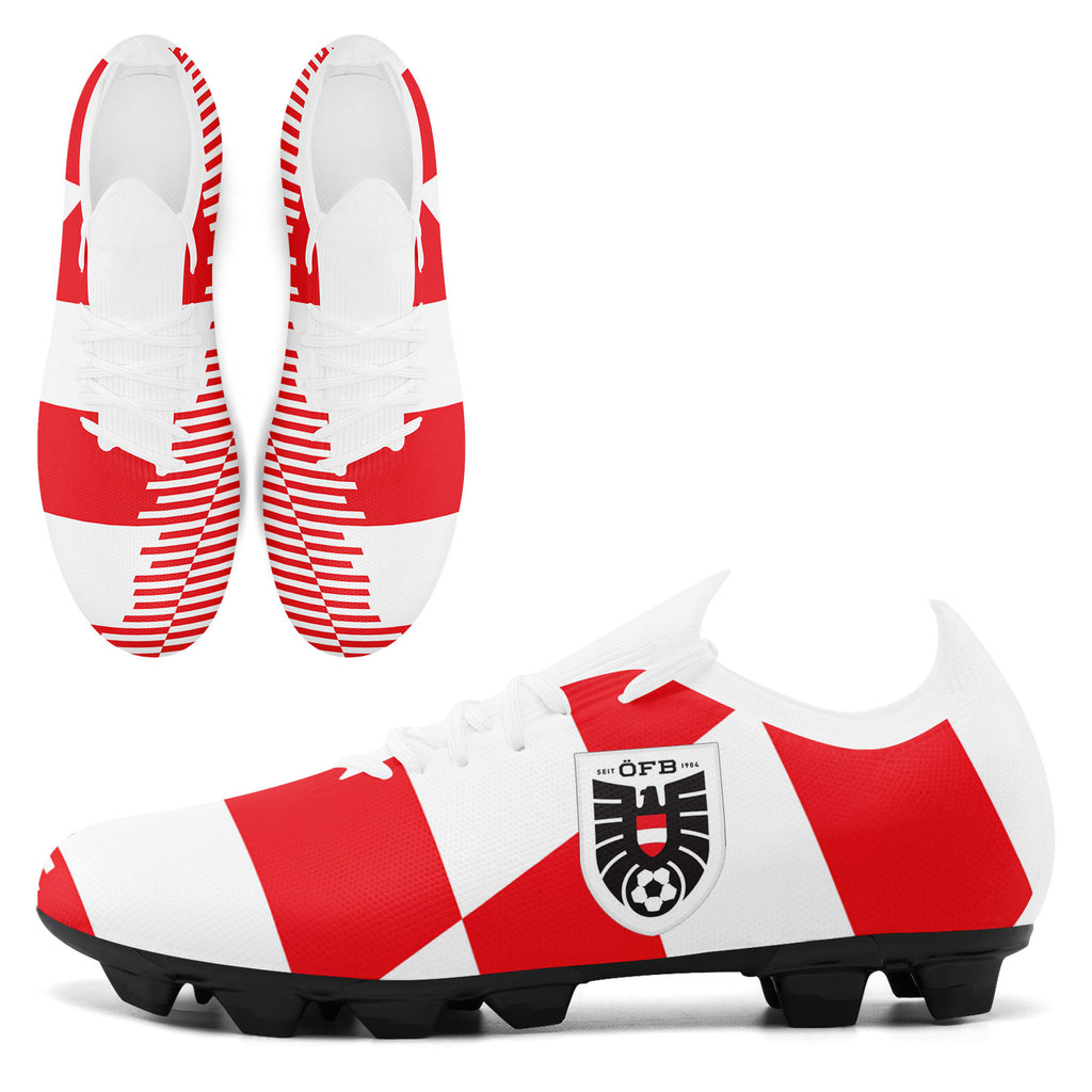 Custom Austria 2026 World Cup Sneakers DIY Country Flag Running Shoes Lightweight Sport Shoes Gift for Football Fans Personalized Team Name and Logo SC02-F020029-3