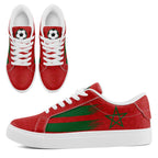 Custom Morocco 2026 World Cup Sneakers DIY Country Flag Running Shoes Lightweight Sport Shoes Gift for Football Fans Personalized Team Name and Logo FN023-F009097-2