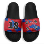 Custom South Korea 2026 World Cup Sneakers DIY Country Flag Running Shoes Lightweight Sport Shoes Gift for Football Fans Personalized Team Name and Logo FN056-F009108-1
