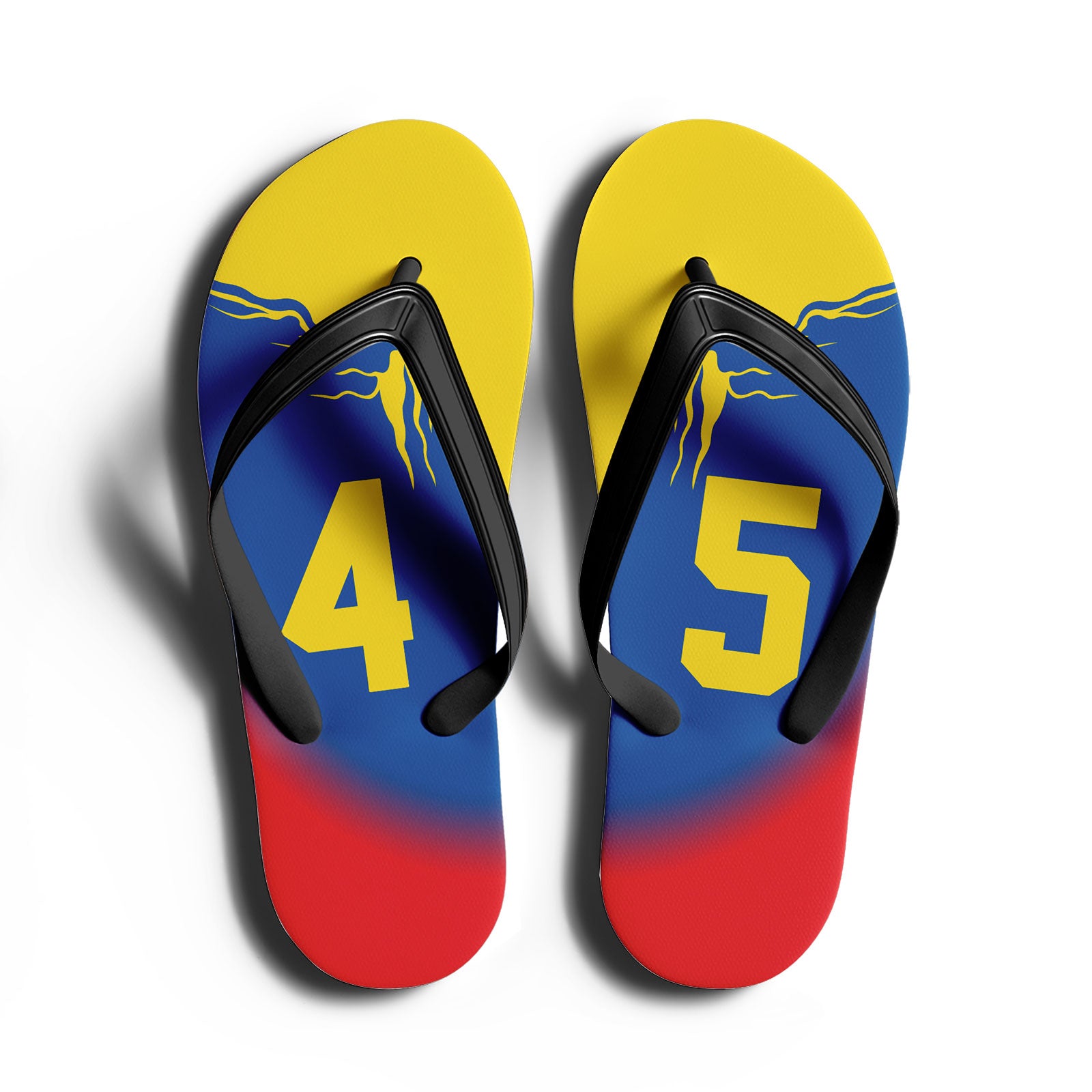 Custom Ecuador 2026 World Cup Sneakers DIY Country Flag Running Shoes Lightweight Sport Shoes Gift for Football Fans Personalized Team Name and Logo FN058-F009137-5